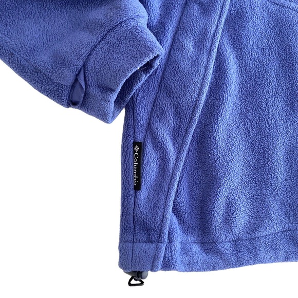 COLUMBIA Women's Medium Core Interchange FLEECE JACKET Blue Full Zip Soft Warm - Picture 5 of 12